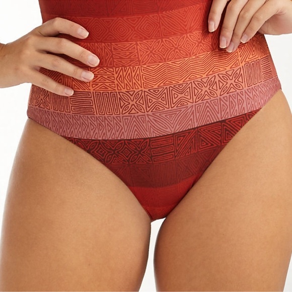 NWT Hermoza Leonor Ombré Tapa 14 Aztec Printed Criss Cross Back - Picture 4 of 14